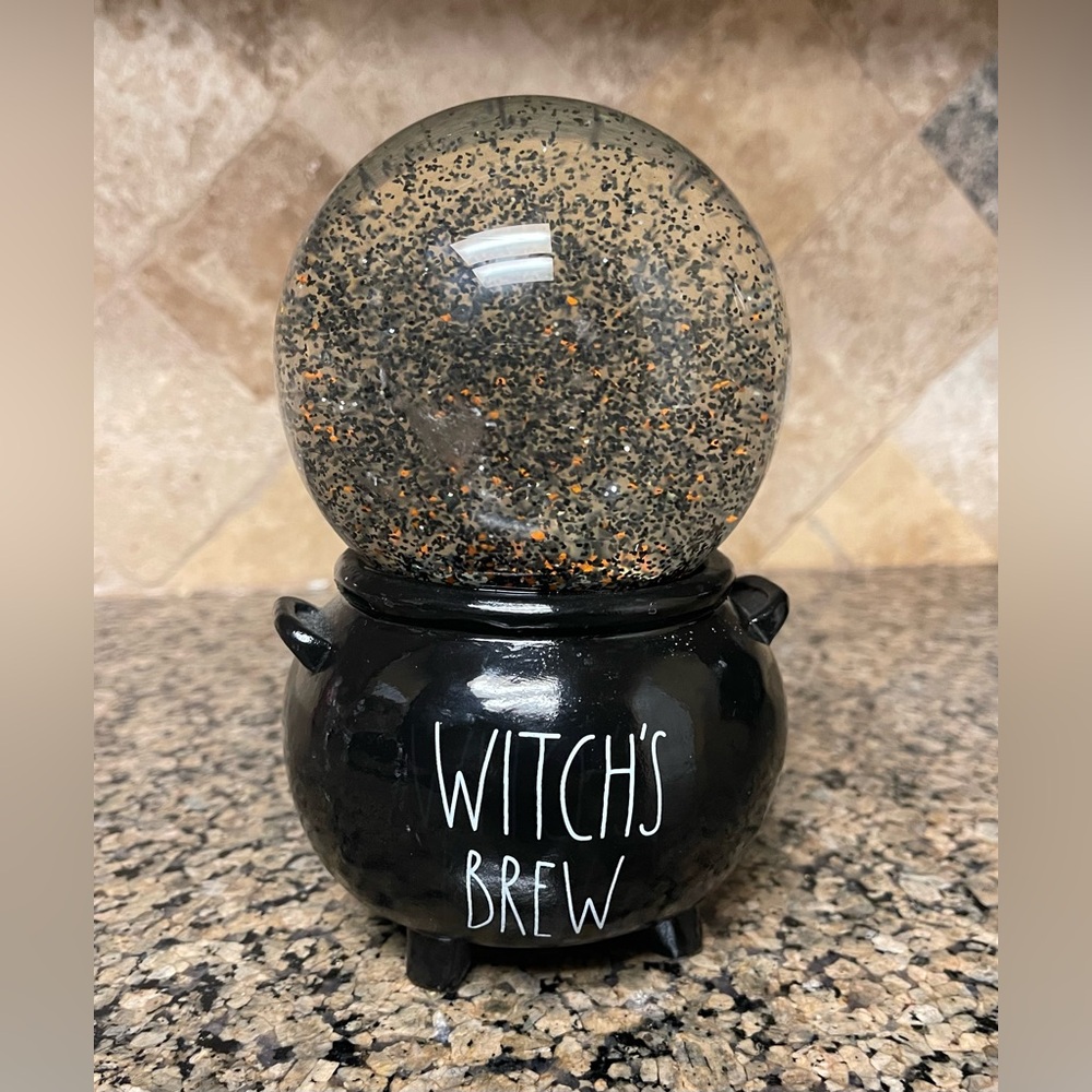 Rae Dunn Halloween Witch's Brew Glitter Snow Globe